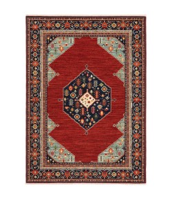 Oriental Weavers Lilihan 5503M Red/ Blue Area Rug 3 ft. 3 in. X 5 ft. Rectangle