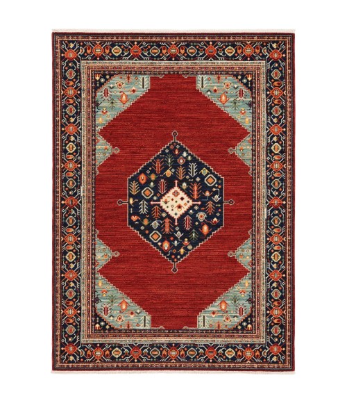 Lilihan Area Rug Oriental Weavers Area Rug Lilihan 5503M Red 3' 3" X 5'