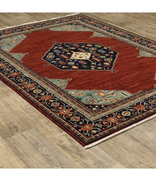 Lilihan Area Rug Oriental Weavers Area Rug Lilihan 5503M Red 3' 3" X 5'