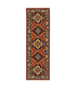 Oriental Weavers Lilihan 5504P Red/ Multi Area Rug 2 ft. X 6 ft. Runner