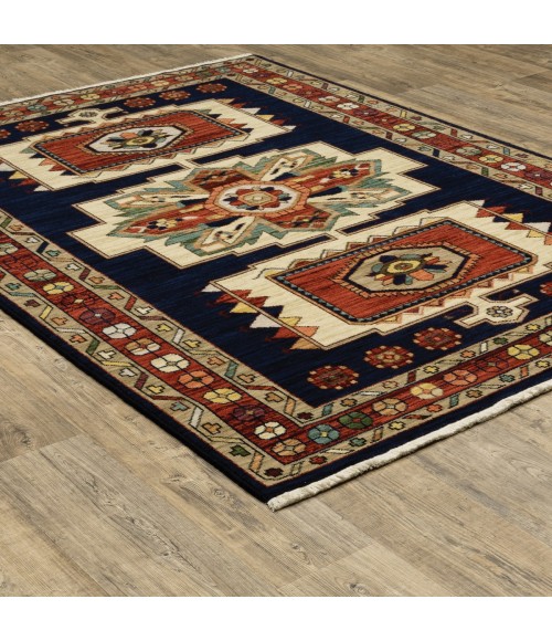 Oriental Weavers Area Rug Lilihan 090B6 Blue 5' 3" X  7' 6"
