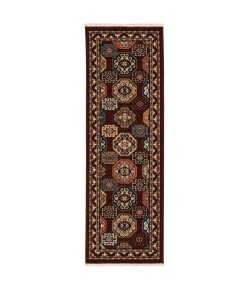 Oriental Weavers Lilihan 091R6 Red/ Multi Area Rug 2 ft. X 6 ft. Runner