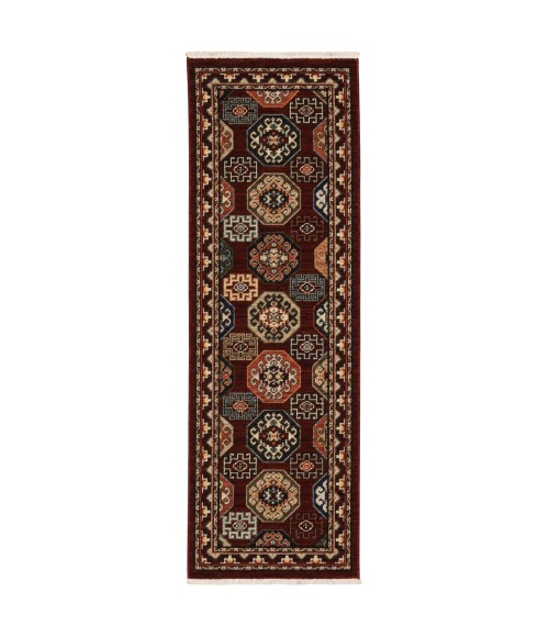 Lilihan Area Rug Oriental Weavers Area Rug Lilihan 091R6 Red 2' X 3'