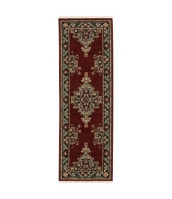 Oriental Weavers Lilihan 092R6 Red/ Black Area Rug 2 ft. X 6 ft. Runner