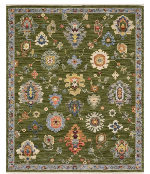 Oriental Weavers LUCCA 2863e Green/Multi Rug 6'7X9'6