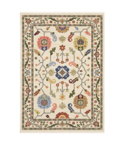 Oriental Weavers Lucca 5506W Ivory/ Multi Area Rug 6 ft. 7 in. X 9 ft. 6 in. Rectangle