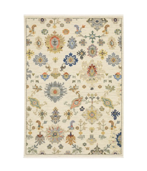 Oriental Weavers Area Rug Lucca 5507W Ivory 2' X  3'