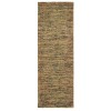 Oriental Weavers Lucent 45906 Gold/ Green Area Rug 2 ft. 6 in. X 8 ft. Runner