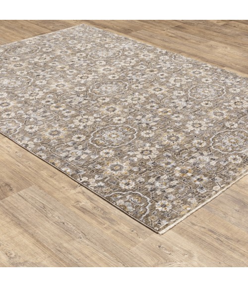 Maharaja Area Rug Oriental Weavers Area Rug Maharaja 532D1 Grey 3' 3" X 5'