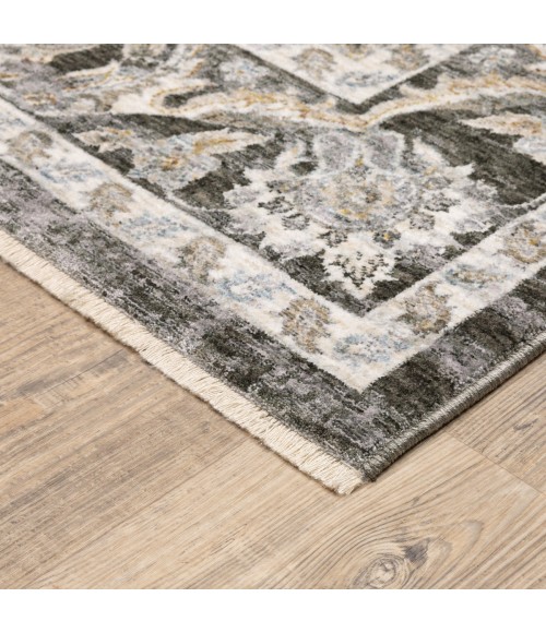Oriental Weavers Area Rug Maharaja 070N1 Charcoal 6' 7" X  9' 6"