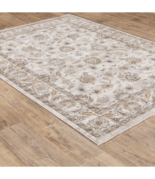 Maharaja Area Rug Oriental Weavers Area Rug Maharaja 070W1 Ivory 2' X 3'