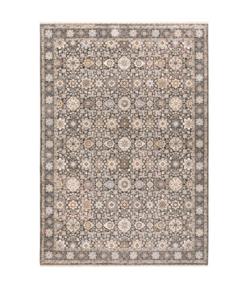 Maharaja Area Rug Oriental Weavers Area Rug Maharaja 071N1 Charcoal 3' 3" X 5'