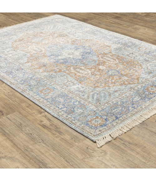 Oriental Weavers Area Rug Malabar 45301 Blue 8' X 10'