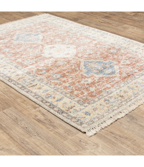 Oriental Weavers Area Rug Malabar 45305 Orange 5' X  8'