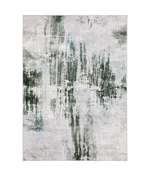 Oriental Weavers Area Rug Malibu MAL03 Grey 5' X  7'