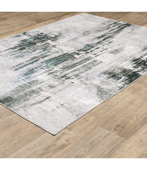 Oriental Weavers Area Rug Malibu MAL03 Grey 5' X  7'