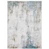 Oriental Weavers Malibu Mal06 Ivory/ Blue Area Rug 5 ft. X 7 ft. Rectangle