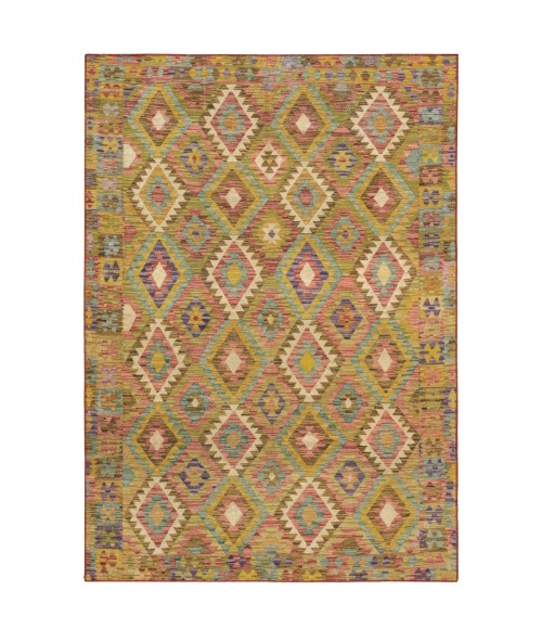 Oriental Weavers Area Rug Malibu MAL07 Gold 5' X  7'