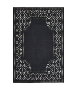 Oriental Weavers Marina 1247K Black/ Ivory Area Rug 1 ft. 9 in. X 3 ft. 9 in. Rectangle