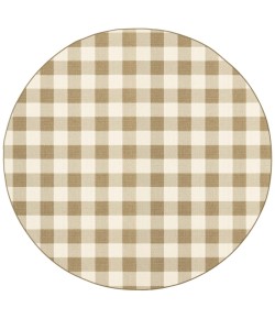 Oriental Weavers Marina 2598I Tan/ Ivory Area Rug 7 ft. 10 in. Round