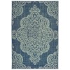 Oriental Weavers Marina 5929B Navy/ Grey Area Rug 6 ft. 7 in. X 9 ft. 6 in. Rectangle