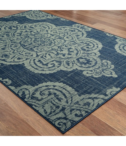 Oriental Weavers Area Rug Marina 5929B Navy 6' 7" X  9' 6"