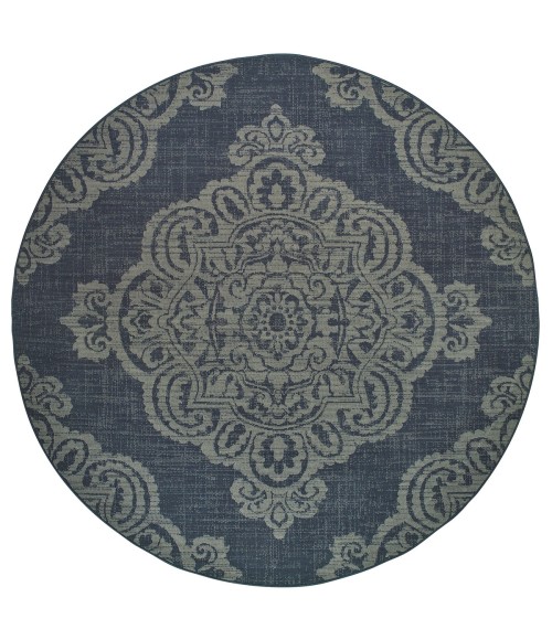 Oriental Weavers Area Rug Marina 5929B Navy 6' 7" X  9' 6"