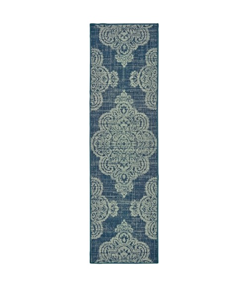 Oriental Weavers Area Rug Marina 5929B Navy 6' 7" X  9' 6"