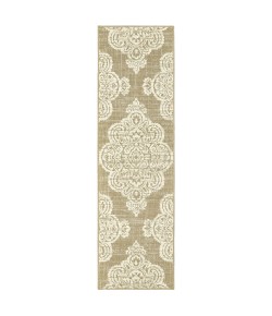 Oriental Weavers Marina 5929J Tan/ Ivory Area Rug 2 ft. 3 in. X 7 ft. 6 in. Runner