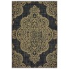 Oriental Weavers Marina 5929K Black/ Tan Area Rug 6 ft. 7 in. X 9 ft. 6 in. Rectangle