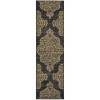 Oriental Weavers Marina 5929K Black/ Tan Area Rug 2 ft. 3 in. X 7 ft. 6 in. Runner