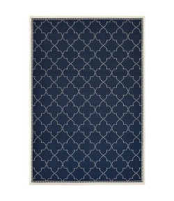 Oriental Weavers Marina 6025P Navy/ Ivory Area Rug 7 ft. 10 in. X 10 ft. 10 in. Rectangle