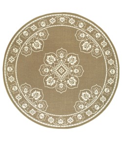 Oriental Weavers Marina 7764J Tan/ Ivory Area Rug 7 ft. 10 in. Round