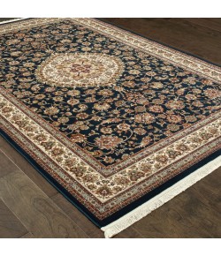 Oriental Weavers Masterpiece 033B2 Navy/ Ivory Area Rug 3 ft. 10 in. X 5 ft. 5 in. Rectangle