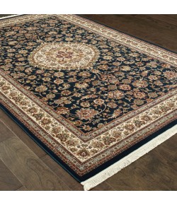 Oriental Weavers Masterpiece 033B2 Navy/ Ivory Area Rug 2 ft. 3 in. X 10 ft. 0 in. Runner