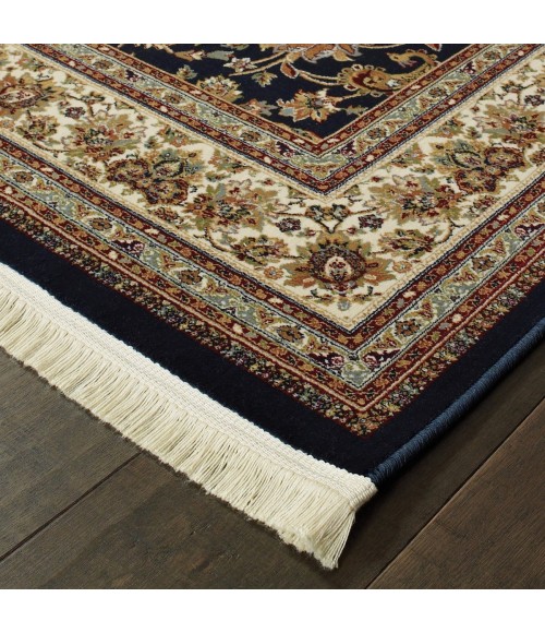 Masterpiece Area Rug Oriental Weavers Area Rug Masterpiece 033B2 Navy 2' 3" X 10' 0" Runner