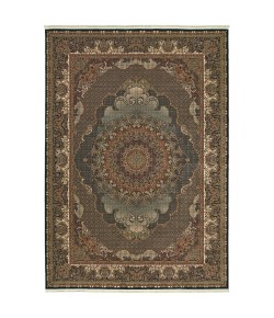 Oriental Weavers Masterpiece 5330B Blue/ Red Area Rug 9 ft. 10 in. X 12 ft. 10 in. Rectangle