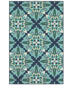 Oriental Weavers Meridian 2206B Blue/ Green Area Rug 7 ft. 10 in. X 10 ft. 10 in. Rectangle