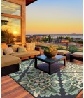 Meridian Area Rug Oriental Weavers Area Rug Meridian 2206B Blue 6' 7" X 9' 6"
