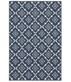Oriental Weavers Meridian 5703B Navy/ Ivory Area Rug 7 ft. 10 in. X 10 ft. 10 in. Rectangle