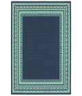 Meridian Area Rug Oriental Weavers Area Rug Meridian 9650B Navy 6' 7" X 9' 6"