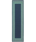 Meridian Area Rug Oriental Weavers Area Rug Meridian 9650B Navy 6' 7" X 9' 6"