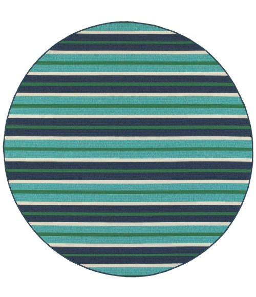 Meridian Area Rug Oriental Weavers Area Rug Meridian 9652F Blue 6' 7" X 9' 6"