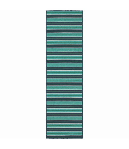 Meridian Area Rug Oriental Weavers Area Rug Meridian 9652F Blue 6' 7" X 9' 6"