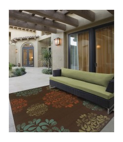 Oriental Weavers Montego 2635N Brown/ Blue Area Rug 6 ft. 7 in. X 9 ft. 6 in. Rectangle