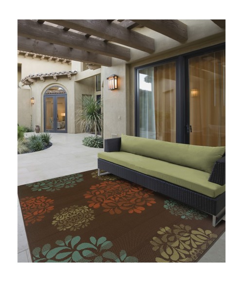 Montego Area Rug Oriental Weavers Area Rug Montego 2635N Brown 6' 7" X 9' 6"