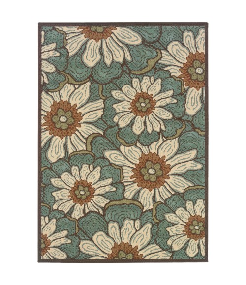 Oriental Weavers Area Rug Montego 3444M Blue 3' 7" X  5' 6"