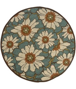 Oriental Weavers Montego 3444M Blue/ Brown Area Rug 3 ft. 7 in. X 5 ft. 6 in. Rectangle