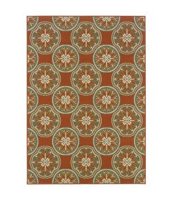 Oriental Weavers Montego 8323D Rust/ Ivory Area Rug 3 ft. 7 in. X 5 ft. 6 in. Rectangle