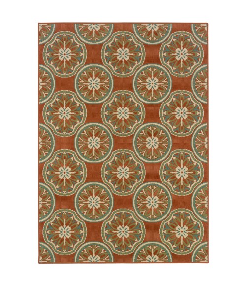 Oriental Weavers Area Rug Montego 8323D Orange 3' 7" X  5' 6"